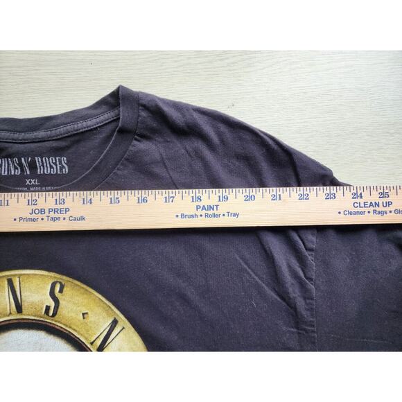 T-SHIRT-GUNS N' ROSES-Rock Band-Black-Gold Logo-Cotton-Unisex-Size XXL - Picture 5 of 9
